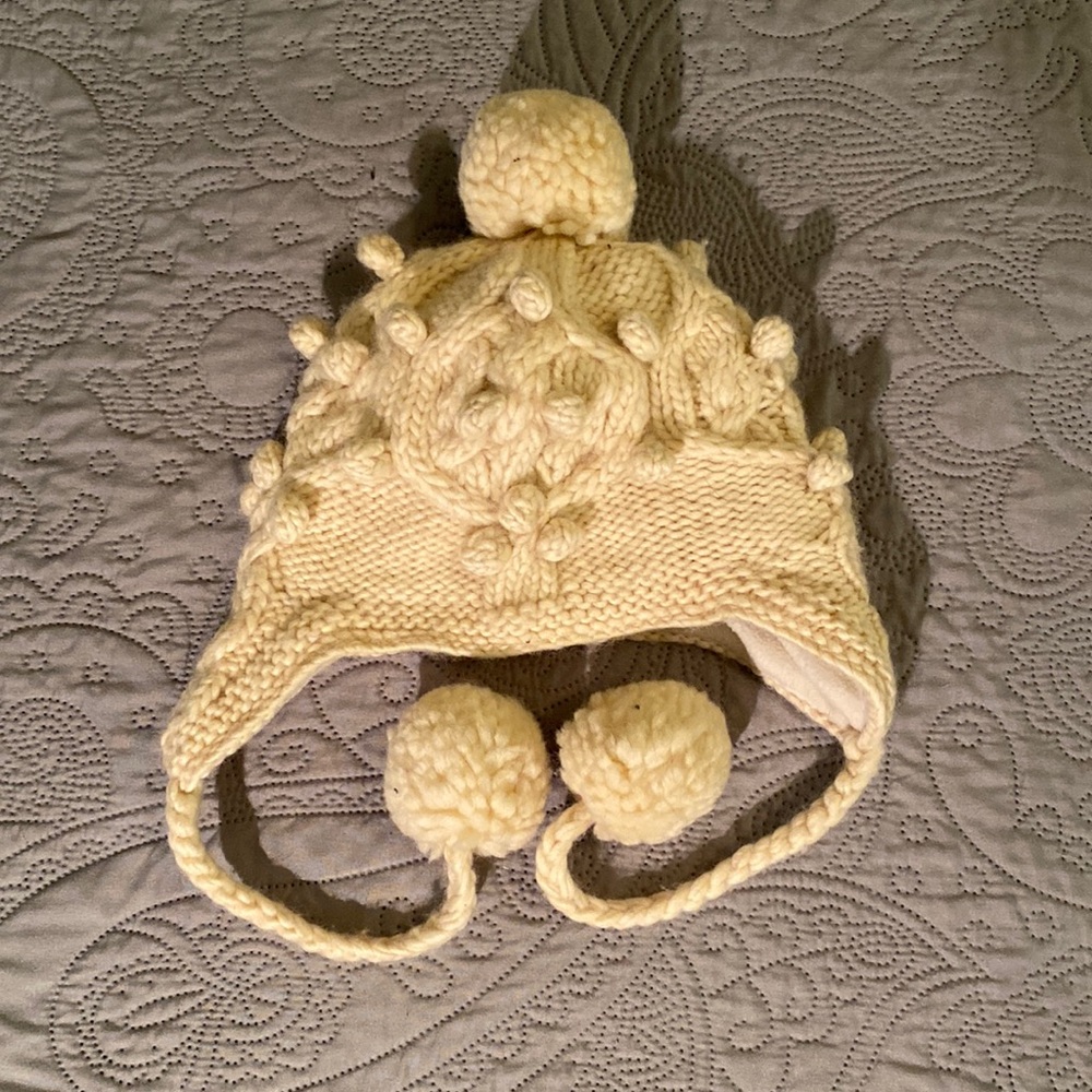 Ivory winter hat